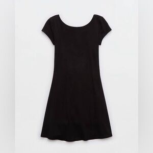 Offline by Aerie Real Me XTRA Back Me Up Dress True Black Size Small
